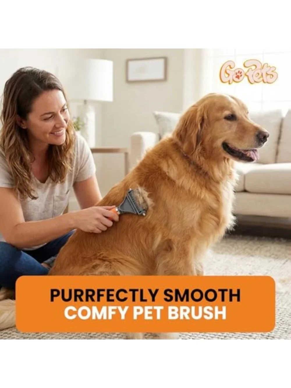2-in-1 Deshedding & Dematting Grooming Brush for Dogs & Cats - Pet Care Tool